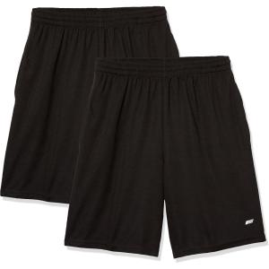 imageAmazon Essentials Mens Performance Tech LooseFit Shorts Available in Big ampamp Tall Pack of 2Black
