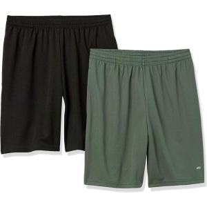 imageAmazon Essentials Mens Performance Tech LooseFit Shorts Available in Big ampamp Tall Pack of 2BlackOlive