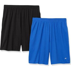 imageAmazon Essentials Mens Performance Tech LooseFit Shorts Available in Big ampamp Tall Pack of 2BlackRoyal Blue