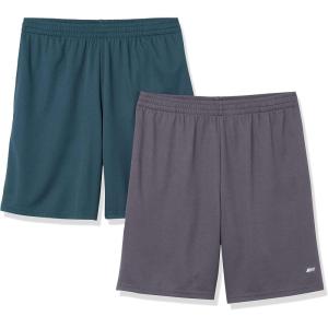 imageAmazon Essentials Mens Performance Tech LooseFit Shorts Available in Big ampamp Tall Pack of 2CharcoalDark Green