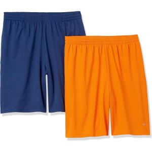 imageAmazon Essentials Mens Performance Tech LooseFit Shorts Available in Big ampamp Tall Pack of 2NavyTomato Red