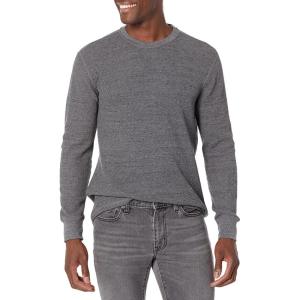 imageAmazon Essentials Mens RegularFit LongSleeve Waffle ShirtCharcoal