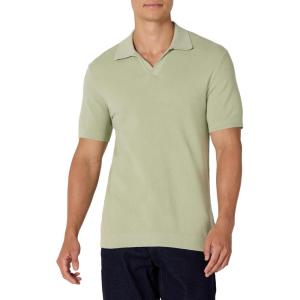 imageAmazon Essentials Mens RegularFit ShortSleeve Knit Polo SweaterSage Green