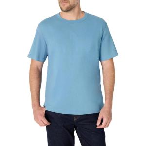 imageAmazon Essentials Mens RelaxedFit Heavyweight Cotton TShirtDusty Blue