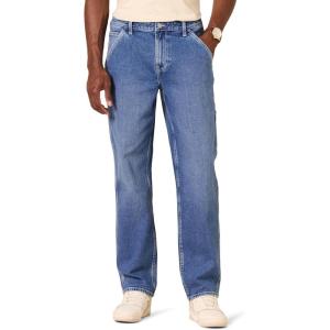 imageAmazon Essentials Mens RelaxedFit Workwear Carpenter JeanMedium Wash