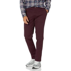 imageAmazon Essentials Mens SkinnyFit Casual Stretch Chino PantBurgundy