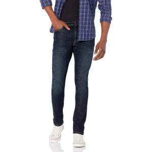 imageAmazon Essentials Mens SkinnyFit Stretch JeanDark IndigoRinsed