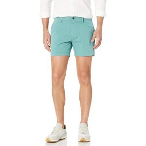 imageAmazon Essentials Mens SlimFit 5quot FlatFront Comfort Stretch Chino Short Previously GoodthreadsAqua Green