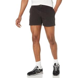 imageAmazon Essentials Mens SlimFit 5quot FlatFront Comfort Stretch Chino Short Previously GoodthreadsBlack