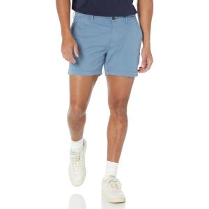 imageAmazon Essentials Mens SlimFit 5quot FlatFront Comfort Stretch Chino Short Previously GoodthreadsBlue