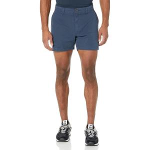 imageAmazon Essentials Mens SlimFit 5quot FlatFront Comfort Stretch Chino Short Previously GoodthreadsNavy
