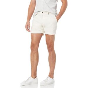 imageAmazon Essentials Mens SlimFit 5quot Lightweight Comfort Stretch Oxford Shorts Previously GoodthreadsCream