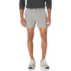 imageAmazon Essentials Mens SlimFit 5quot Lightweight Comfort Stretch Oxford Shorts Previously GoodthreadsMetallic Silver