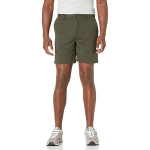 imageAmazon Essentials Mens SlimFit 7quot Chino ShortDark Olive