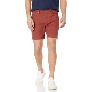 imageAmazon Essentials Mens SlimFit 7quot Inseam Stretch 5Pocket ShortChestnut Brown