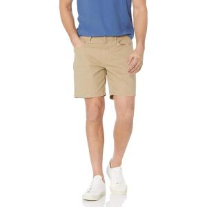 imageAmazon Essentials Mens SlimFit 7quot Inseam Stretch 5Pocket ShortKhaki Brown