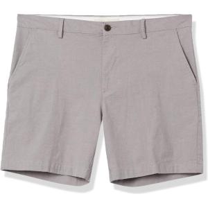 imageAmazon Essentials Mens SlimFit 7quot Lightweight Comfort Stretch Oxford ShortsLight Grey