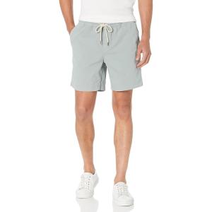 imageAmazon Essentials Mens SlimFit 7quot Pullon Comfort Stretch Canvas Short Previously GoodthreadsGreen