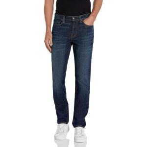 imageAmazon Essentials Mens SlimFit Jeans  Comfort Stretch Straight Previously GoodthreadsDark Blue Vintage