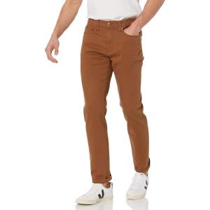 imageAmazon Essentials Mens SlimFit JeansDark Khaki Brown