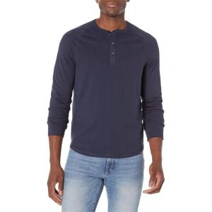 imageAmazon Essentials Mens SlimFit LongSleeve Henley ShirtNavy