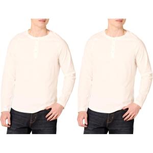 imageAmazon Essentials Mens SlimFit LongSleeve Henley ShirtWhite