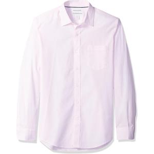 imageAmazon Essentials Mens SlimFit LongSleeve Poplin ShirtPink