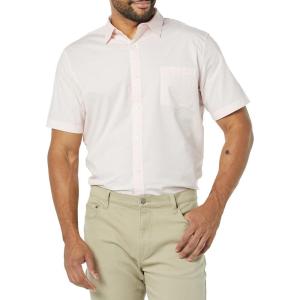 imageAmazon Essentials Mens SlimFit ShortSleeve Poplin ShirtPink