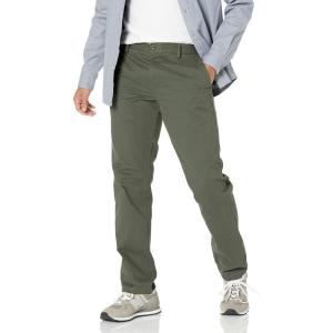 imageAmazon Essentials Mens SlimFit WrinkleResistant FlatFront Chino PantDark Olive