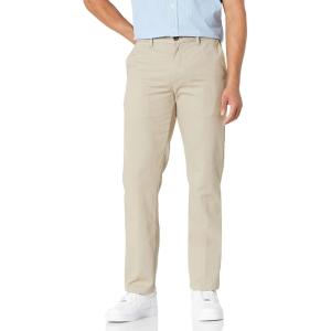 imageAmazon Essentials Mens SlimFit WrinkleResistant FlatFront Chino PantKhaki Beige