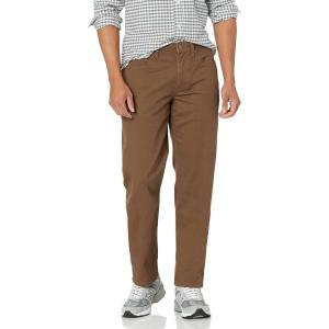 imageAmazon Essentials Mens Straight Fit 5Pocket Stretch Twill PantsBrown
