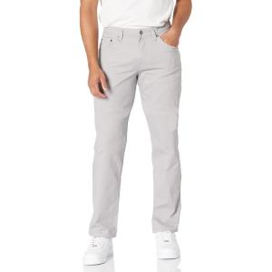 imageAmazon Essentials Mens Straight Fit 5Pocket Stretch Twill PantsLight Grey