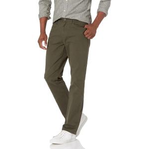 imageAmazon Essentials Mens StraightFit 5Pocket Comfort Stretch Chino Pant Previously GoodthreadsOlive