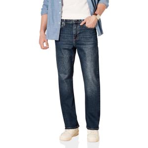 imageAmazon Essentials Mens StraightFit Stretch JeanDark Wash