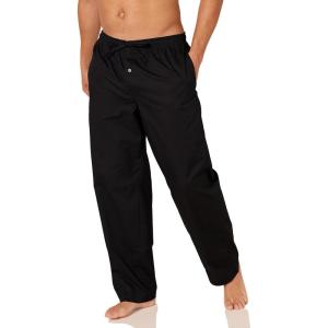imageAmazon Essentials Mens StraightFit Woven Pajama Pant with PocketsBlack