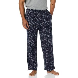 imageAmazon Essentials Mens StraightFit Woven Pajama Pant with PocketsNavy Paisley