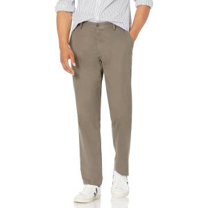 imageAmazon Essentials Mens StraightFit WrinkleResistant FlatFront Chino PantTaupe