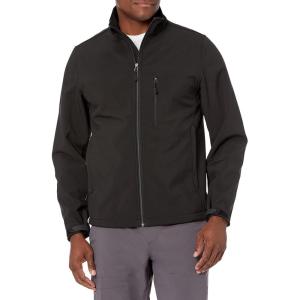 imageAmazon Essentials Mens WaterResistant Softshell JacketBlack