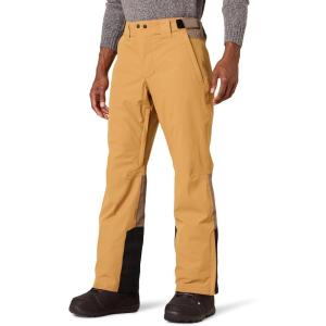 imageAmazon Essentials Mens Waterproof Insulated Snow Ski PantBlack Gold Color Block