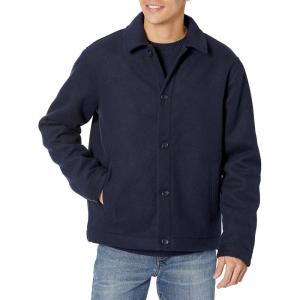imageAmazon Essentials Mens Wool Bomber Jacket Available in Big ampamp TallNavy