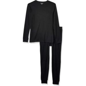 imageAmazon Essentials Thermal Long Johns Underwear Set for MenBlack