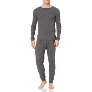 imageAmazon Essentials Thermal Long Johns Underwear Set for MenCharcoal