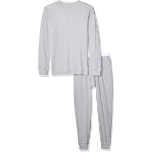 imageAmazon Essentials Thermal Long Johns Underwear Set for MenGrey Heather