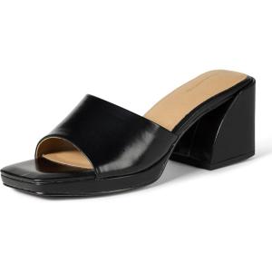 imageAmazon Essentials Womens Platform Mule SandalsBlack Faux Leather