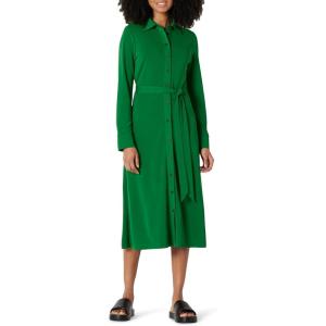 imageAmazon Essentials Womens RegularFit Matte Jersey Midi Length DressEmerald Green