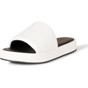 imageAmazon Essentials Womens Slide Flatform SandalWhite