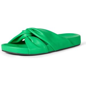 imageAmazon Essentials womens Amazon Essentials Twist Slide SandalGreen