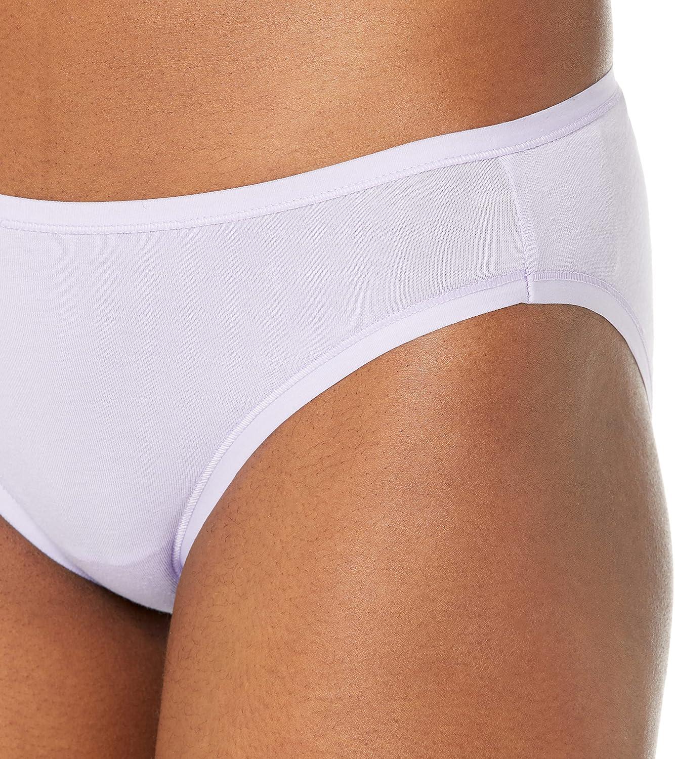 imageAmazon Essentials Womens Cotton Bikini Brief Underwear Available in Plus Size MultipacksCheckedDitsy FloralFloralMulticolor