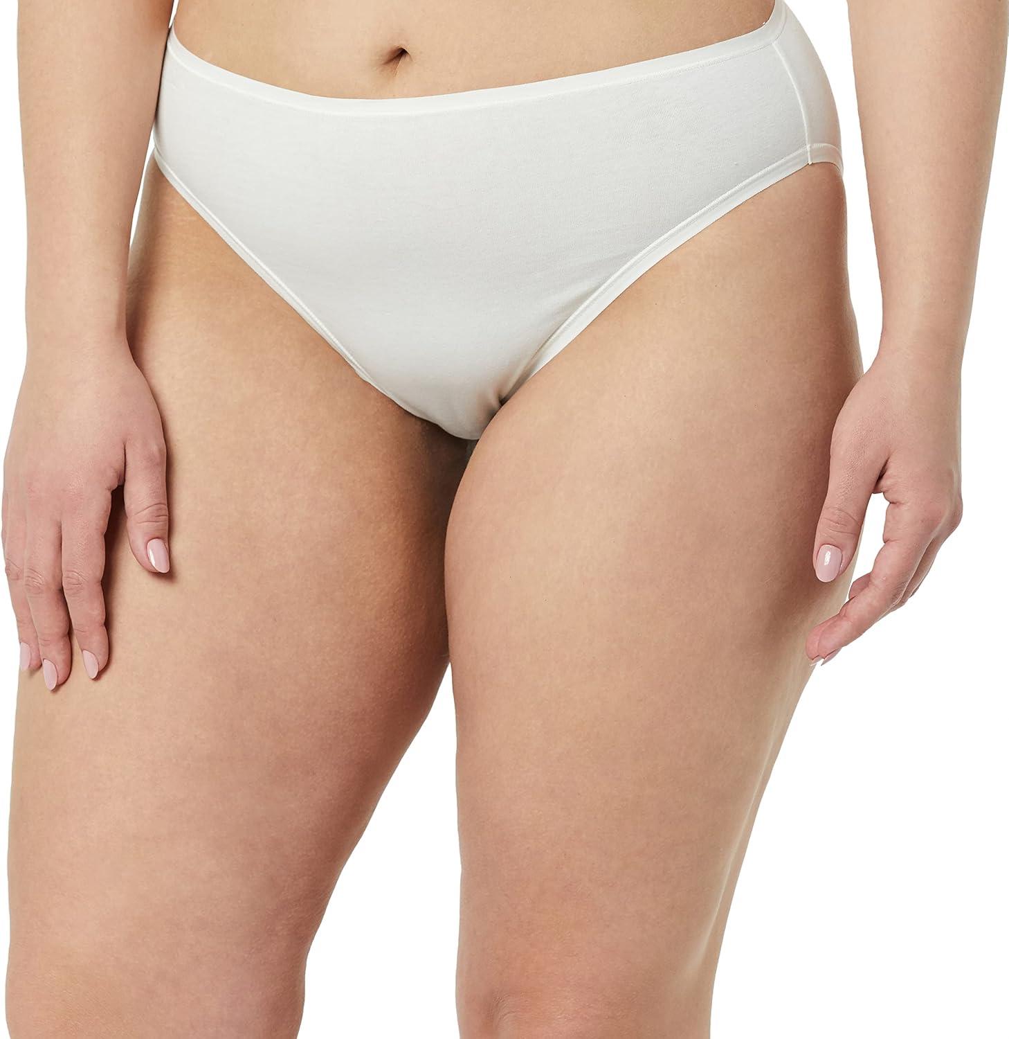 imageAmazon Essentials Womens Cotton High Leg Brief Underwear Available in Plus Size Breathable MultipacksMulticolorDitsy FloralFloral