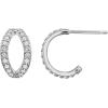 imageAmazon Essentials 14K Gold or Rhodium Plated Split HoopsRhodium